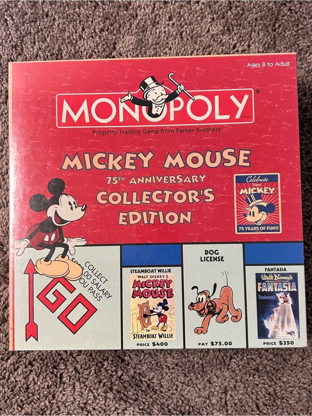 NEW Sealed Disney Mickey Mouse 75th Anniversary Monopoly Collector’s Edition